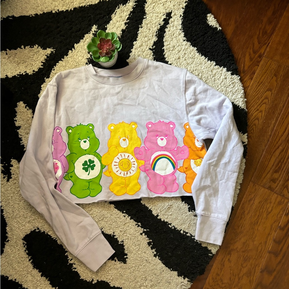 Care Bears Cropped Sweatshirt Large